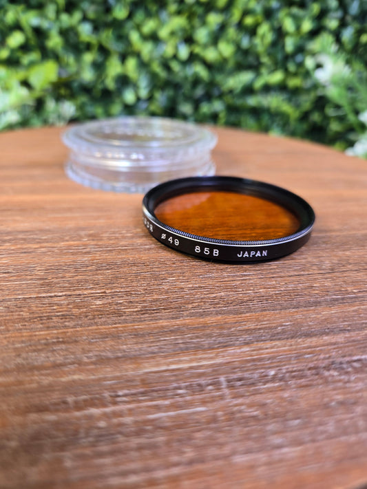 Soligor 49mm 85B Orange Lens Filter W/ Case - Pre-owned