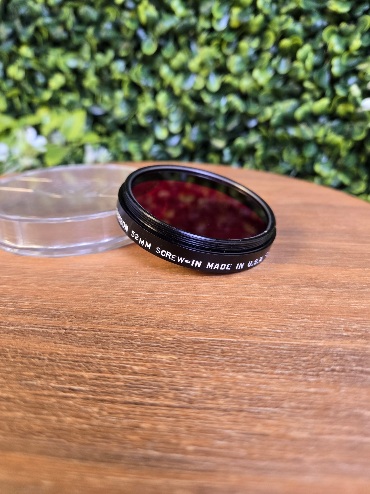 Harrison 52mm Red Screw-in Lens Filter W/ Plastic Case - Pre-owned