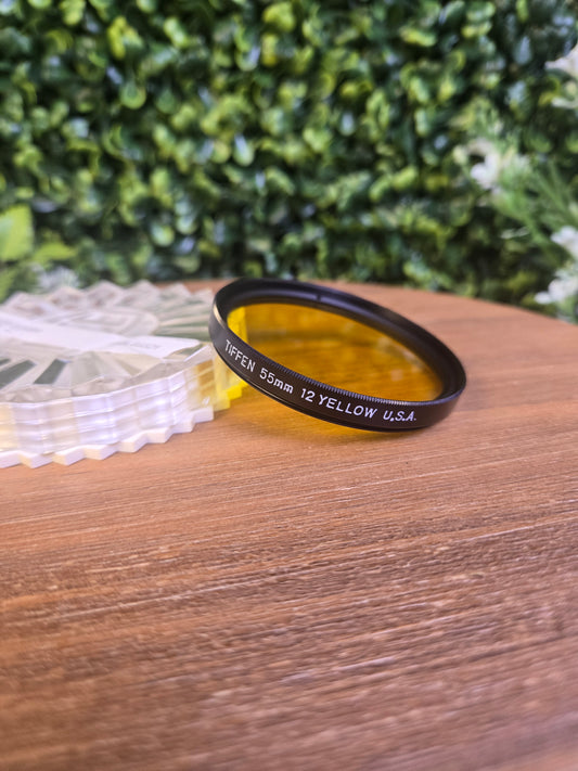 Tiffen 55mm 12 Yellow Lens Filter W/ Case - Pre-owned