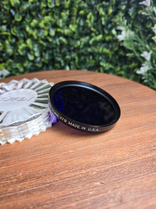 Tiffen 55mm (47B) Blue Lens Filter W/ Case - Pre-owned