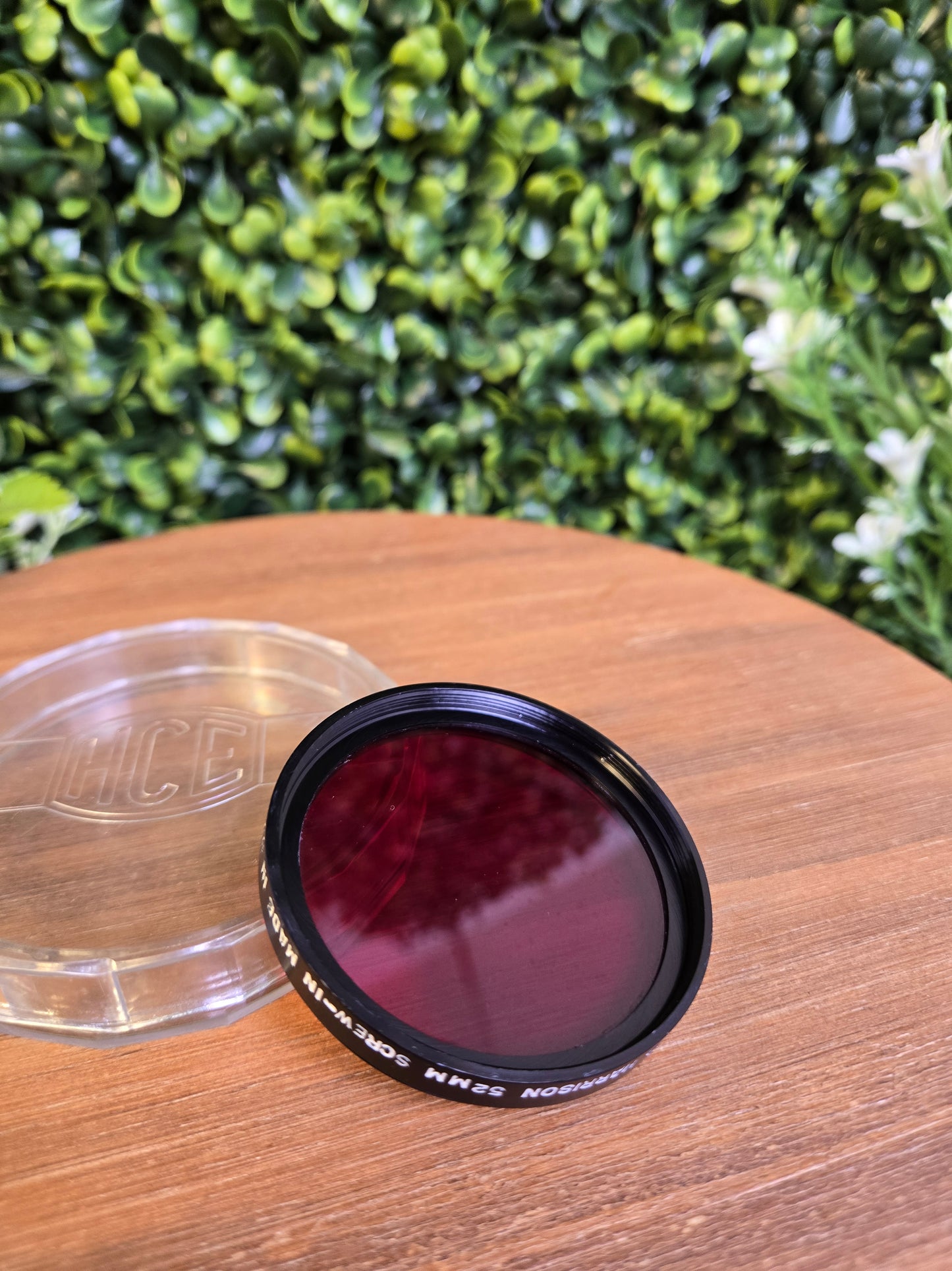 Harrison 52mm Red Screw-in Lens Filter W/ Plastic Case - Pre-owned