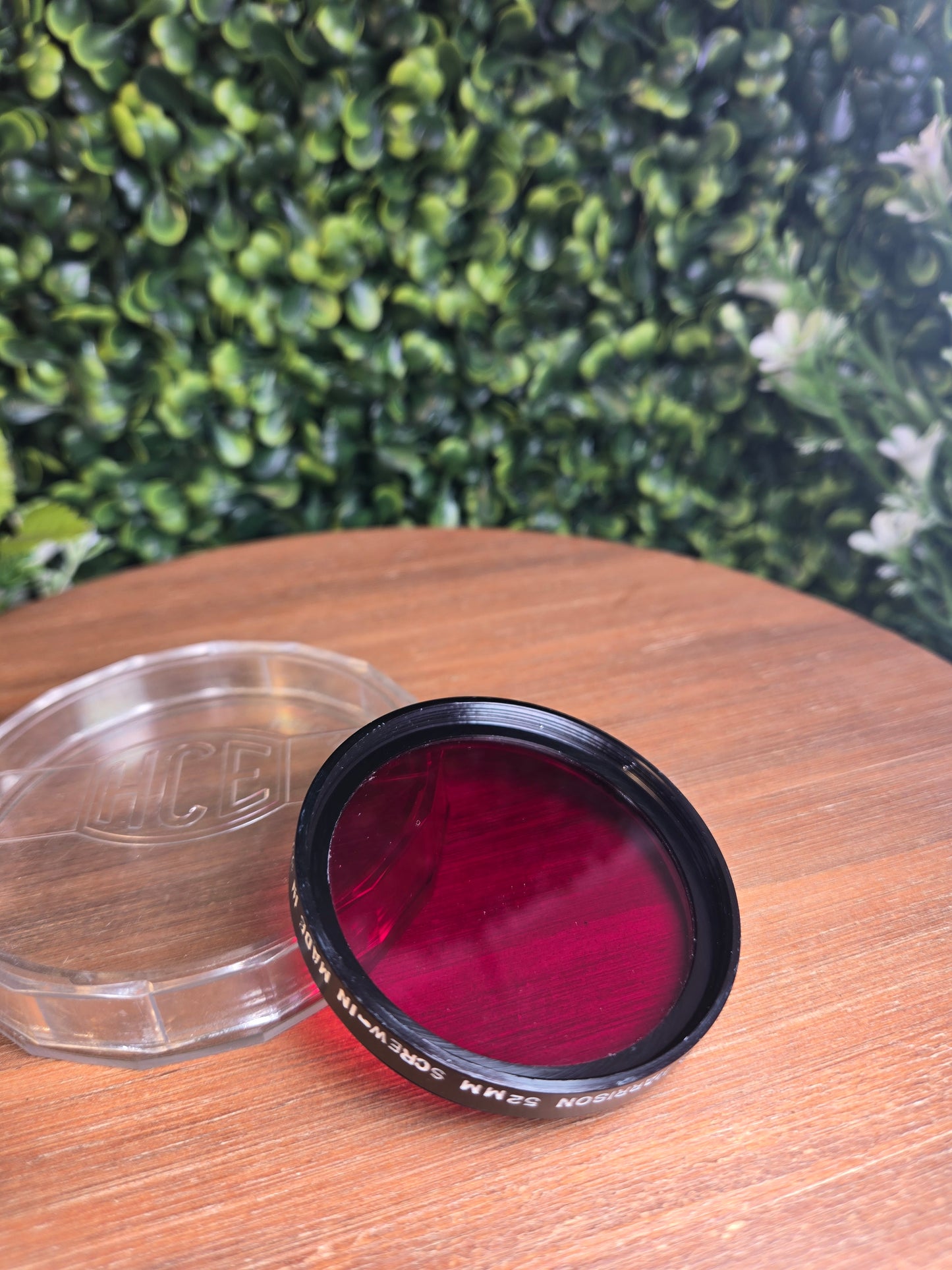 Harrison 52mm Red Screw-in Lens Filter W/ Plastic Case - Pre-owned